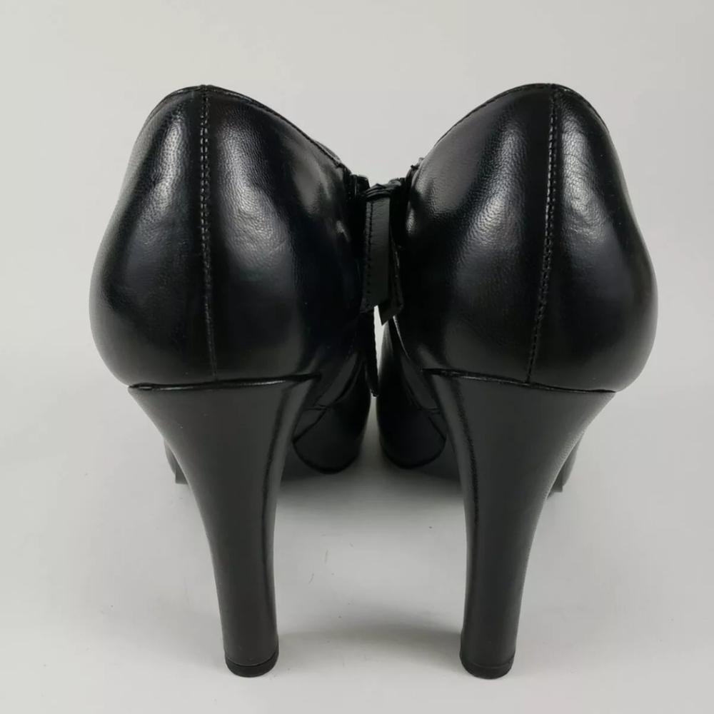 Ralph Lauren Janae Black Kidskin - Size 6 - Picture 3 of 6